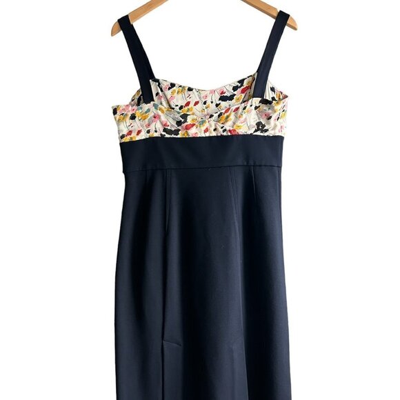 DVF Diane Von Furstenberg Sophia Loren Navy Midi Dress. US 12 - Picture 6 of 10